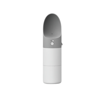 White and gray electronic device on a white background