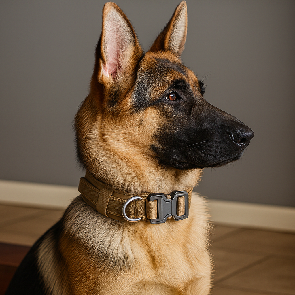 Durable Military Tactical Dog Collar with Handle for Control